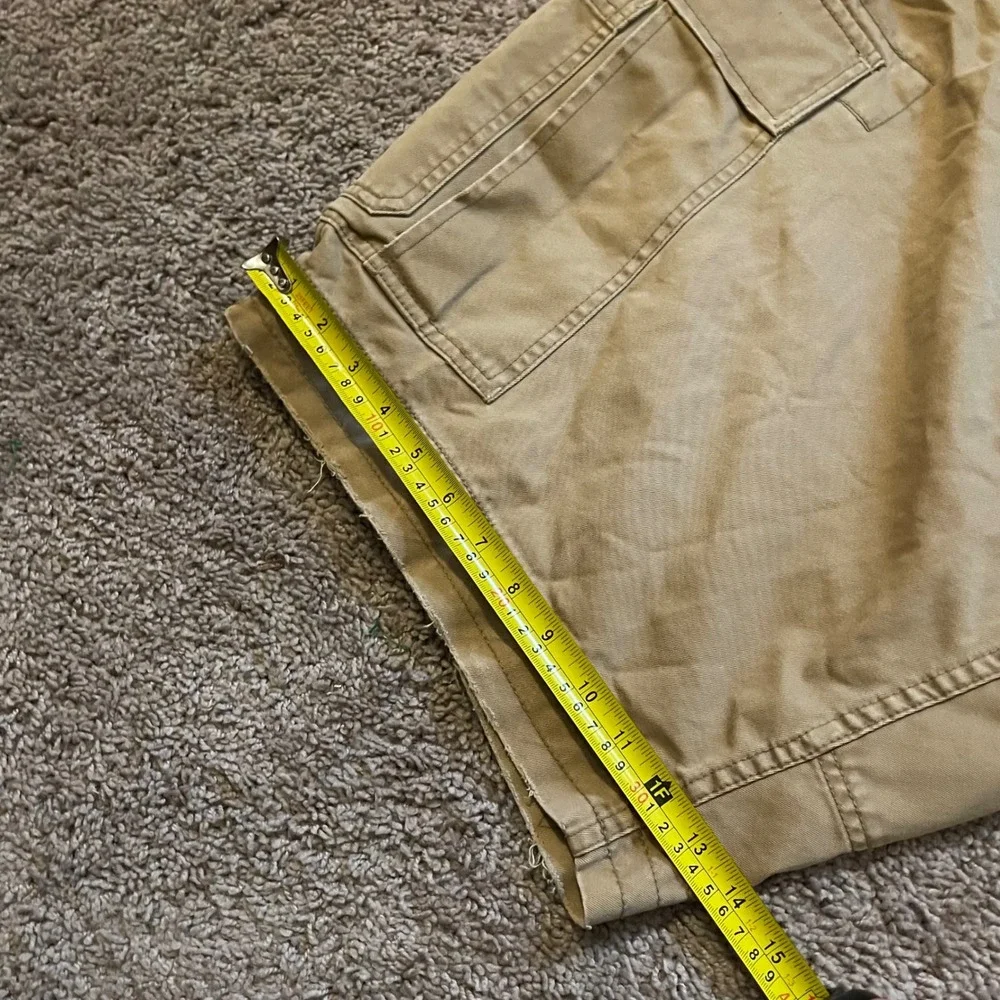 Polo Ralph Lauren Mens Khaki Cargo Shorts Tan Distressed 46B 67-RL-11202